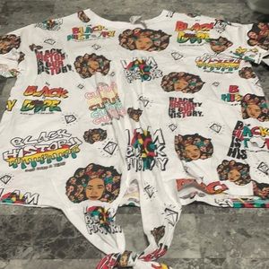 Plus size black history tee